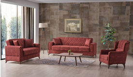 Almina 3 Piece Sofa Set in Red ****SHIPPING TO GTA ONLY****