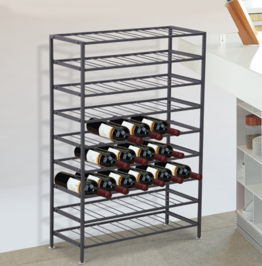 9-Tier Metal Holder Stand Display Rack Black
