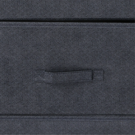 Fabric Dresser Organizer with 4 Drawers Steel Frame Wood Top Storage Tower