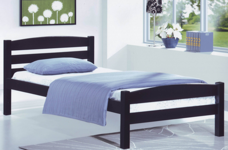 Twin Espresso Platform Bed