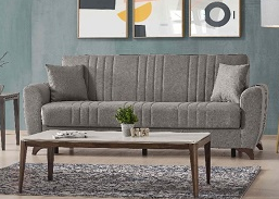 Image of Malvina 3 Piece Grey Sofa Set ****SHIPPED TO GTA ONLY****