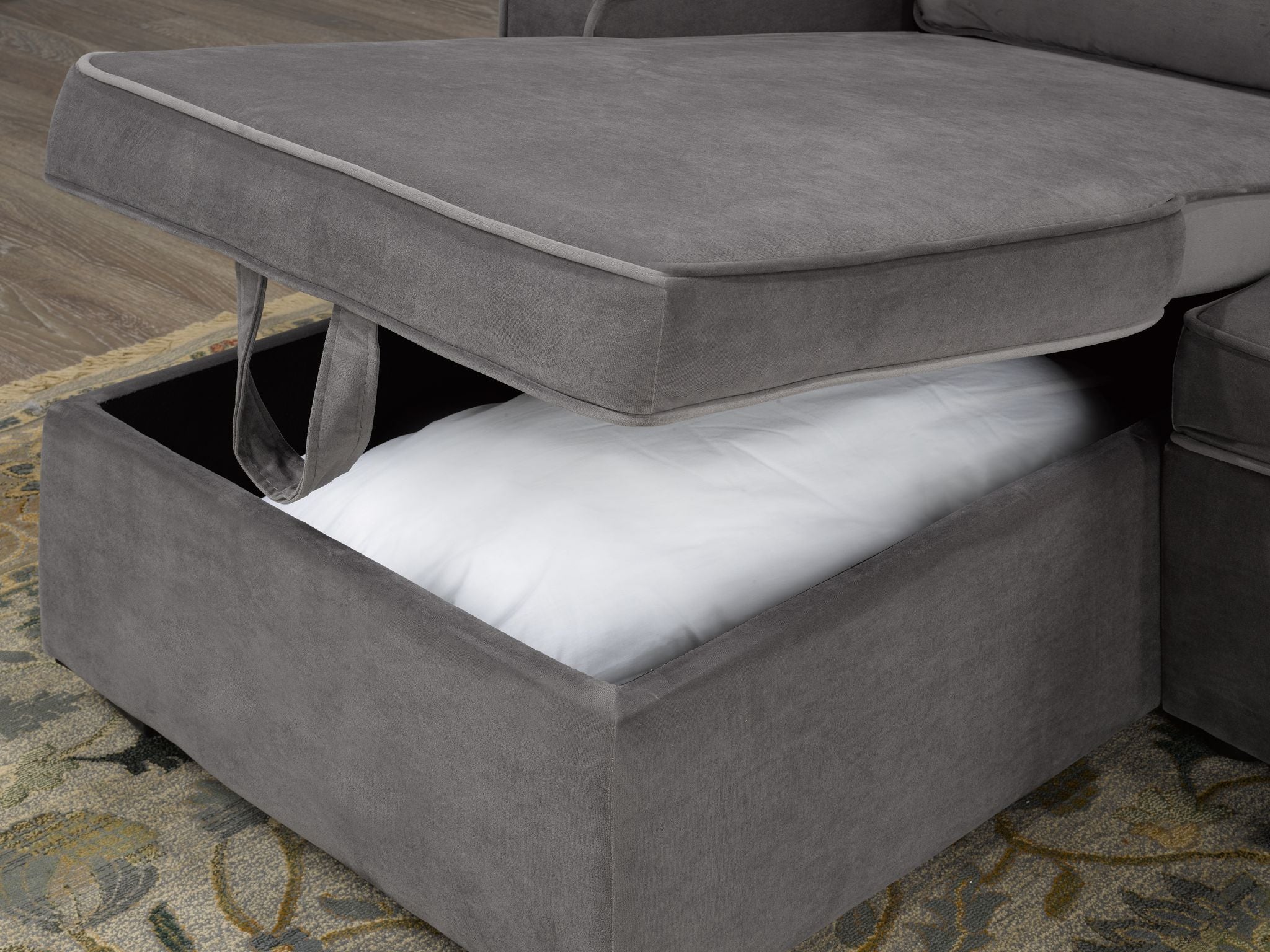 Reversible Sofa Bed in Grey