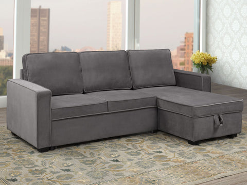 Image of Reversible Sofa Bed in Grey