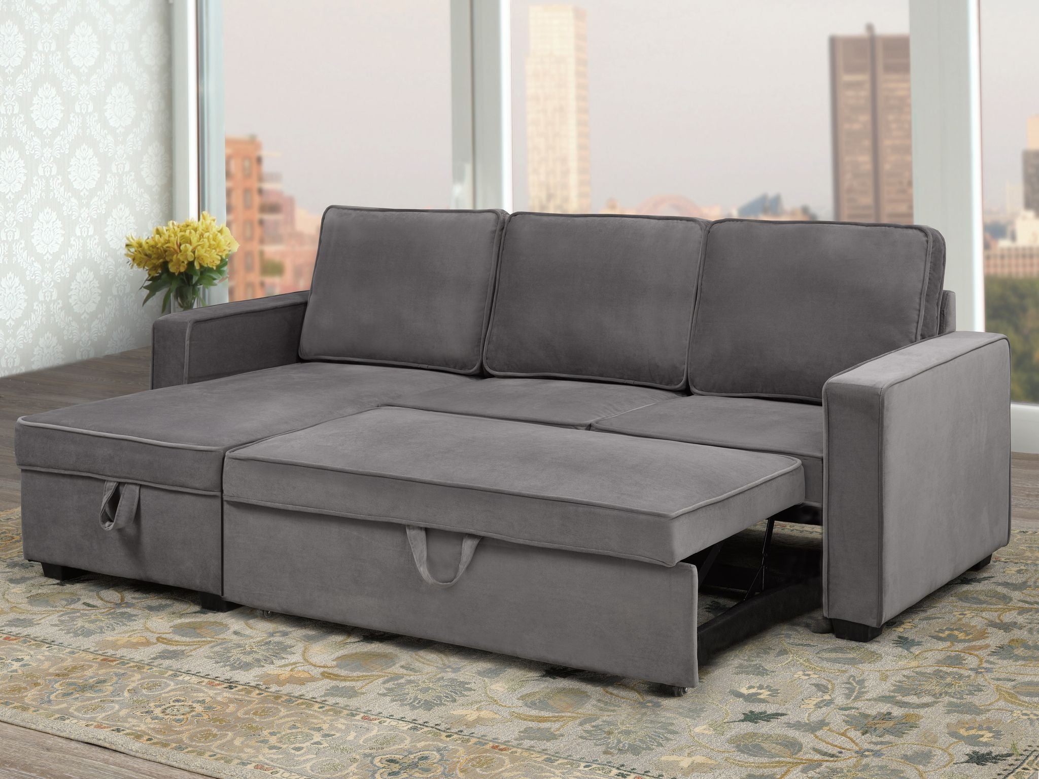 Reversible Sofa Bed in Grey