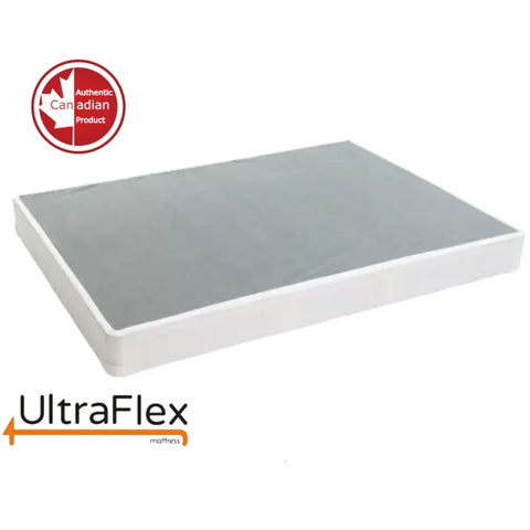 Image of UltraFlex SWEETCOMFORT- Double-sided, Reversible 5" Premium Foam Plush Mattress (Made in Canada) With Deluxe Box Spring Foundation