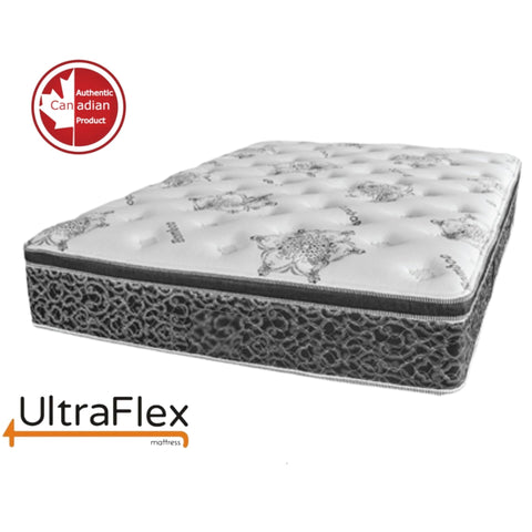 Image of UltraFlex BEAUTY- Euro Pillow Top Orthopaedic Spinal Care Innerspring Premium Foam Encased, Eco-friendly (Made in Canada)***Shipped to GTA ONLY***
