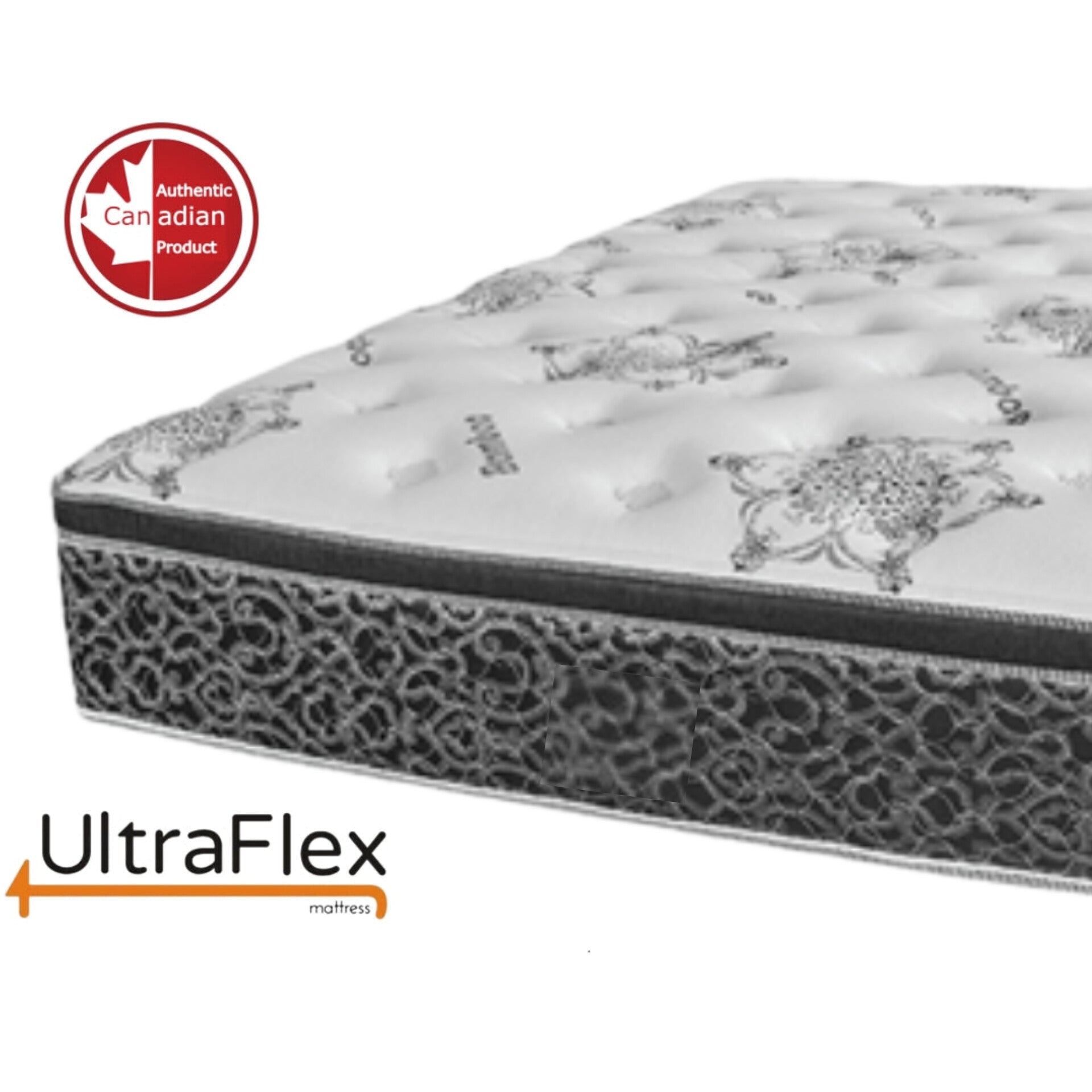 UltraFlex BEAUTY- Euro Pillow Top Orthopaedic Spinal Care Innerspring Premium Foam Encased, Eco-friendly (Made in Canada)***Shipped to GTA ONLY***