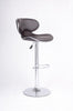 FURNITUREMATTRESSDIRECT-BAR STOOL WITH SWIVEL SEAT IN BROWN LEATHER D-BS128