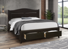 Espresso Bed with Storage Drawers - ARRIVAL JAN 2022