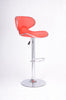 FURNITUREMATTRESSDIRECT=BAR STOOL WITH SWIVEL SEAT IN RED LEATHER D-BS127