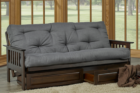 FURNITUREMATTRESSDIRECT-SOLID WOOD FUTON FRAME - ESPRESSO A-CT140