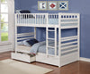 Twin/Twin Wooden White Bunk Bed