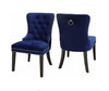 furnituremattressdirect-VELVET DINING CHAIR IN NAVY BLUE- INT-CHA111