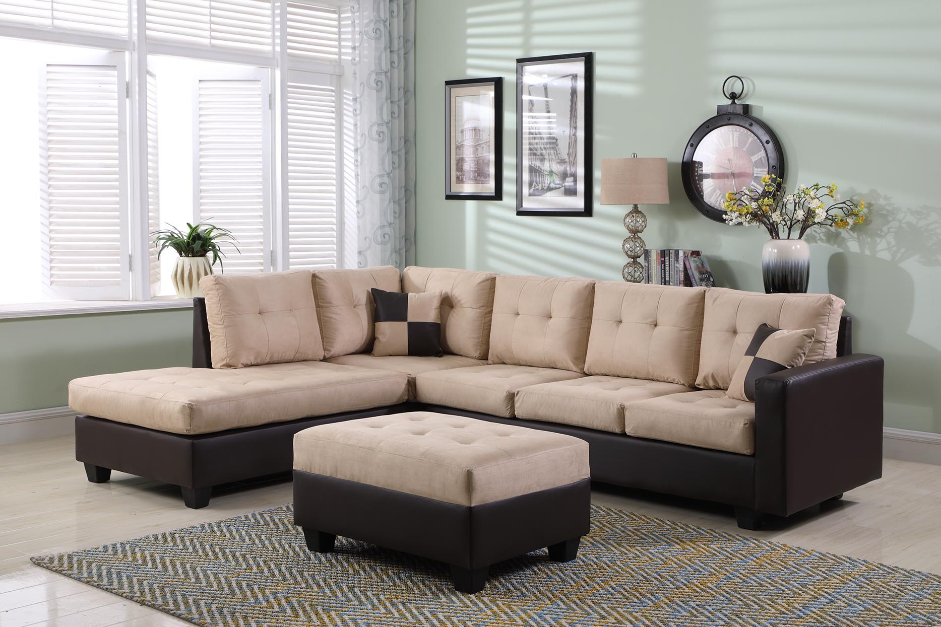 FURNITUREMATTRESSDIRECT-EASY RIDER SECTIONAL SET