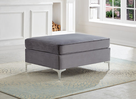 Image of Grey Velvet Sofa Sectional With Deep Tufting ***Shipped in the GTA Only***