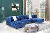 3 Piece Sofa Sectional Set in Blue Velvet ***Shipped to the GTA Area Only***