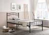 Twin Metal Bed-Black