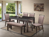 FURNITUREMATTRESSDIRECT-DINETTE SET TABLE WITH EDGING DESIGN IN ESPRESSO KH-KS111