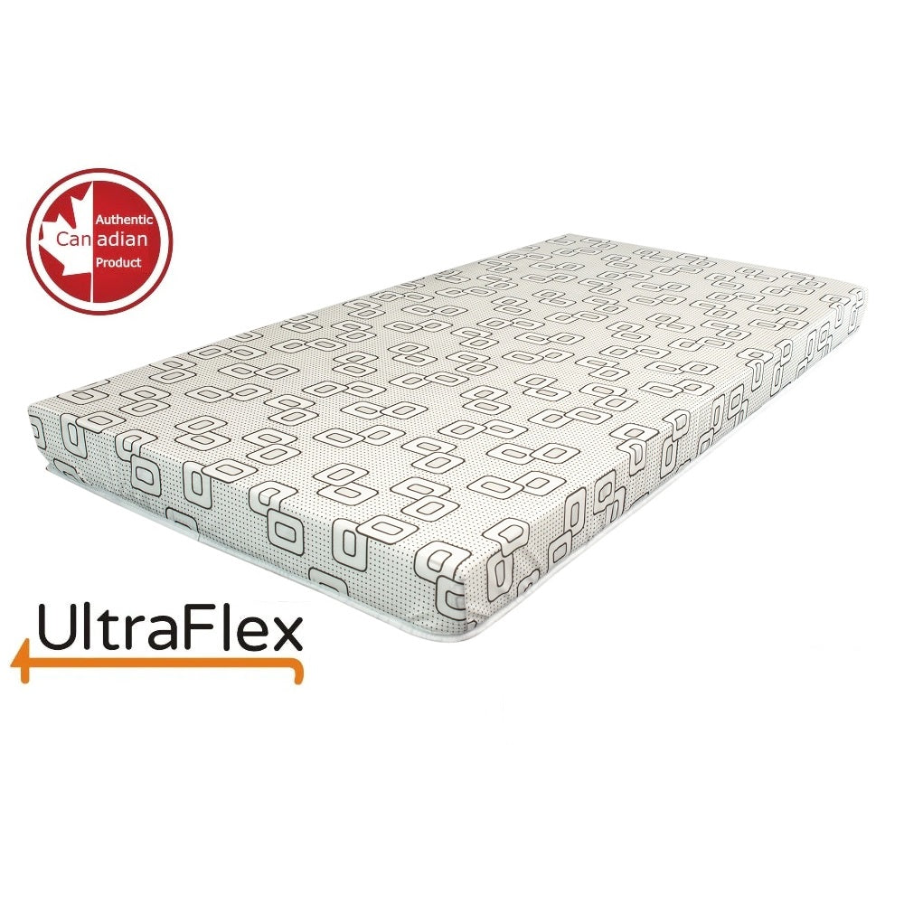 Ultraflex DIVINE- Premium High Density Medium Foam, Double-sided Mattress (Made in Canada)