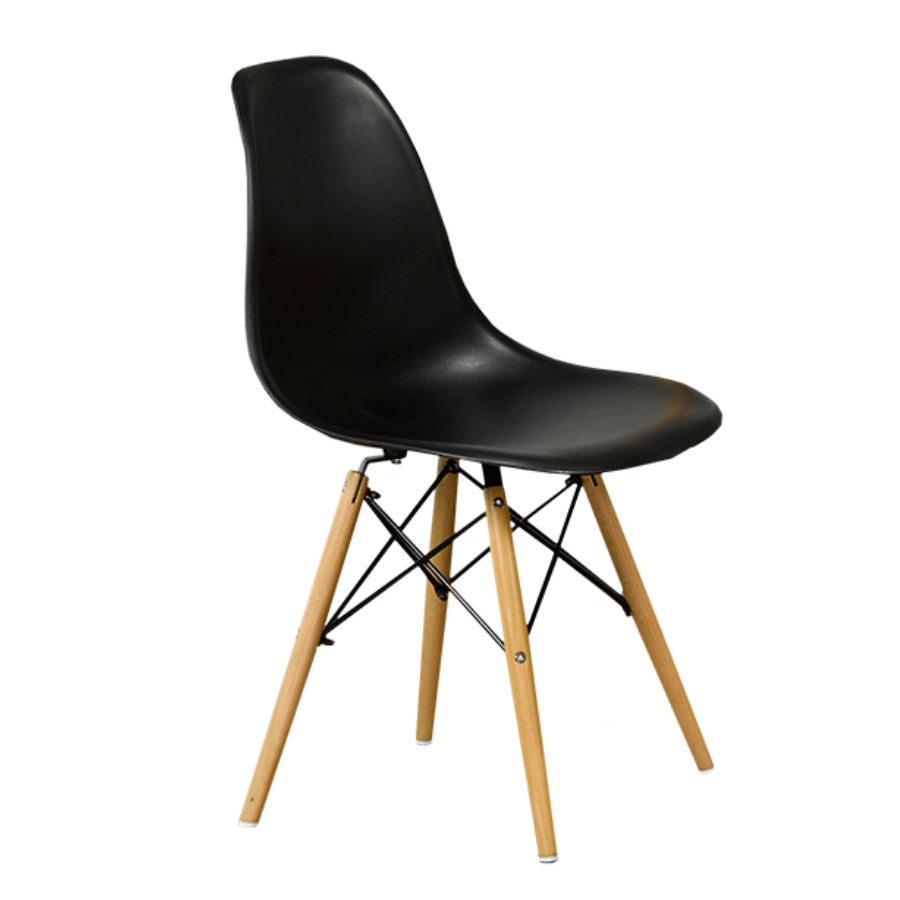 FURNITUREMATTRESSDIRECT-Eiffel Chair in Black-INTCHA552