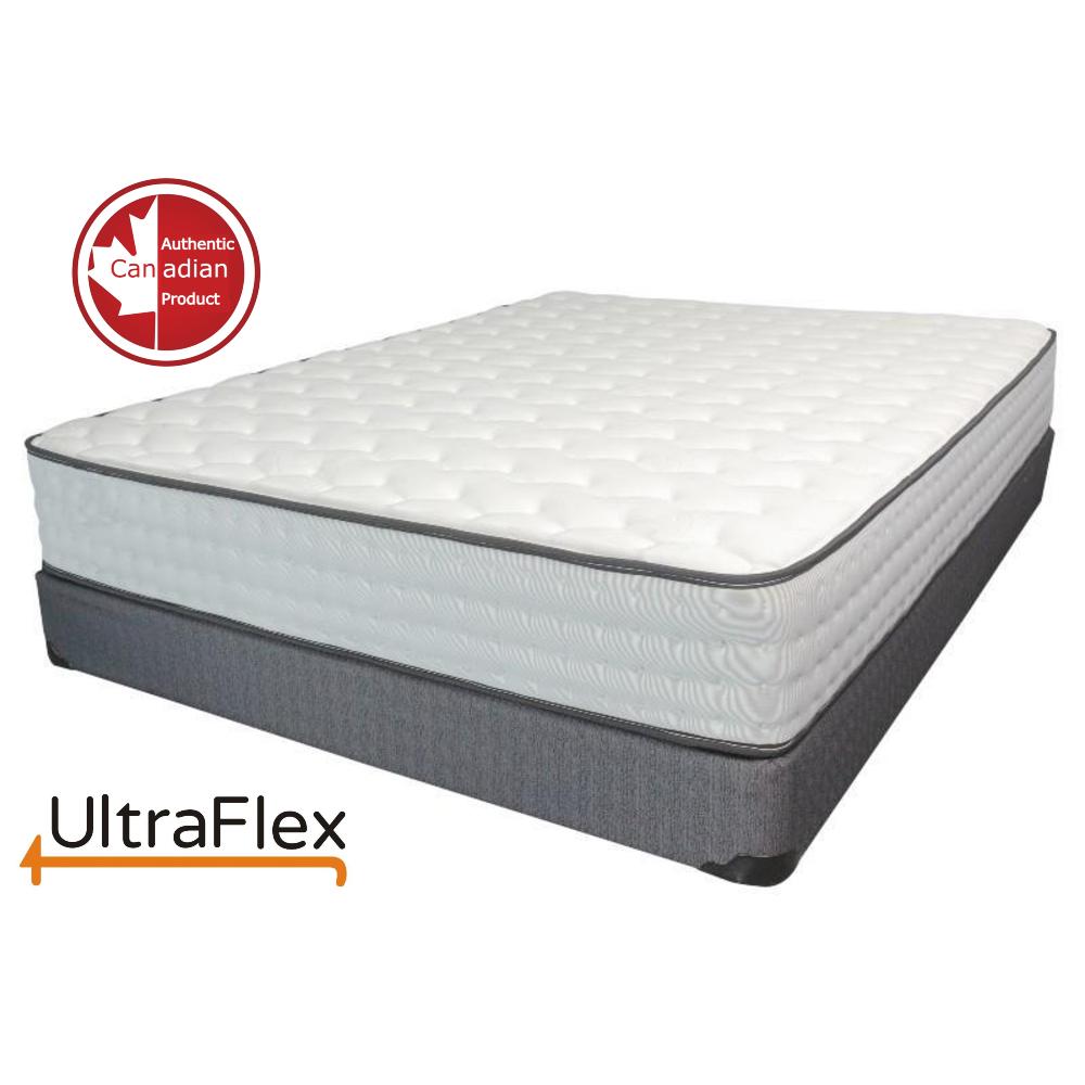 Ultraflex GLORY- 10" Orthopedic Pocket Coil Foam Encased, Eco-friendly Hybrid Mattress (Made in Canada)-  with Waterproof Mattress Protector