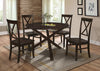 FURNITUREMATTRESSDIRECT-DINETTE SET WITH MODERN DESIGN IN ESPRESSO H-KS124