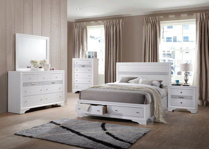 Stacey Queen Bedroom Set in White
