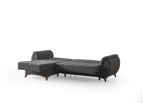 Image of Messina Sectional Sofa Bed in Grey ***Shipped to the GTA Area Only***