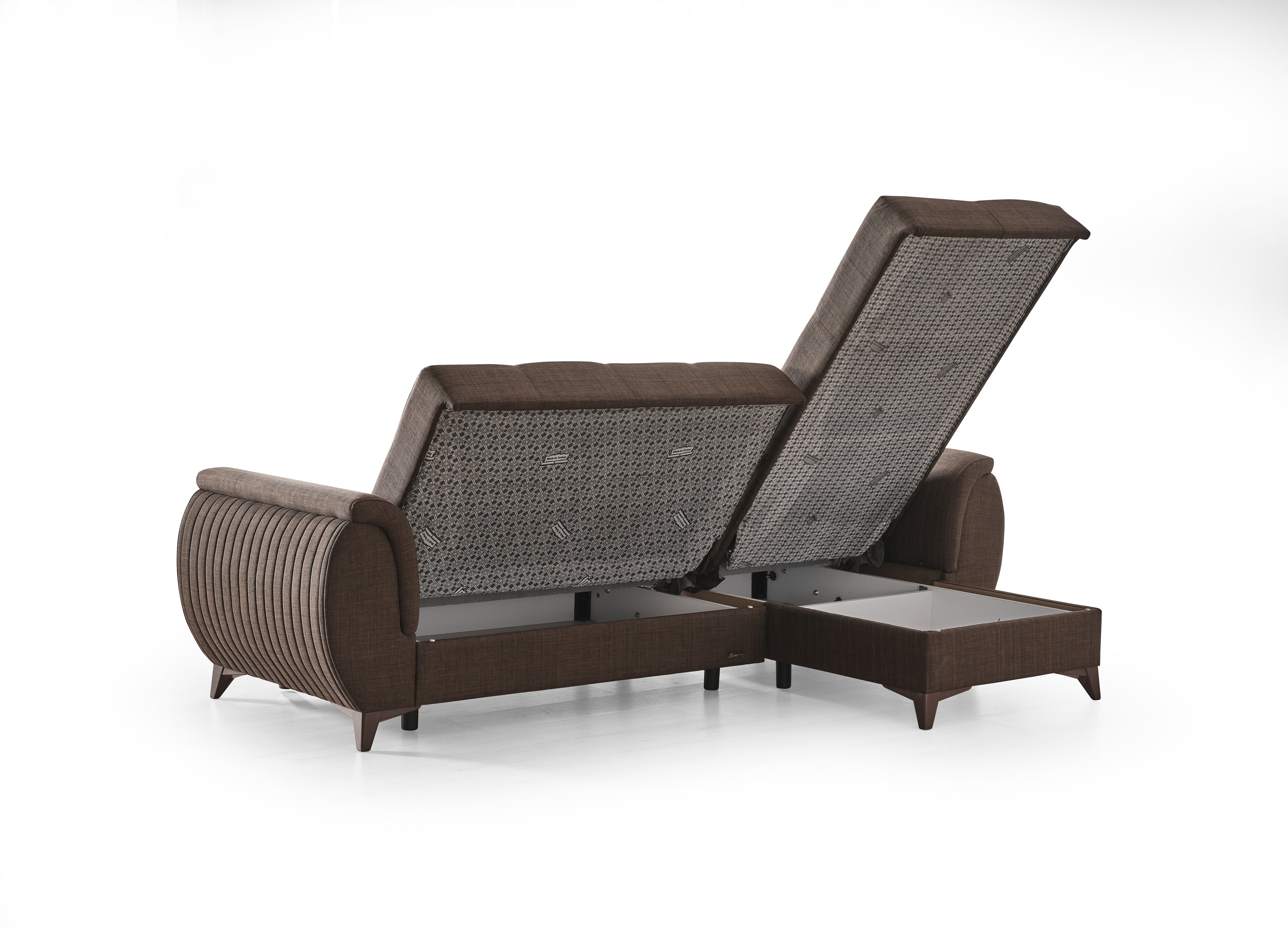 Messina Sectional Sofa Bed- Brown ***Shipped to the GTA Area Only***