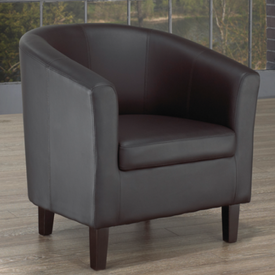 FURNITUREMATTRESSDIRECT-TUB CHAIR - BLACK A-AC108