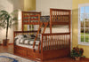 Twin/double Detachable Solid Wood Bunk Bed With 2 Drawers