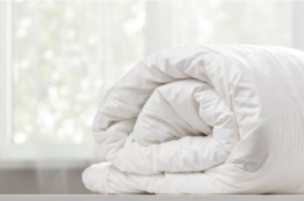 Poly/Cotton White Comforter